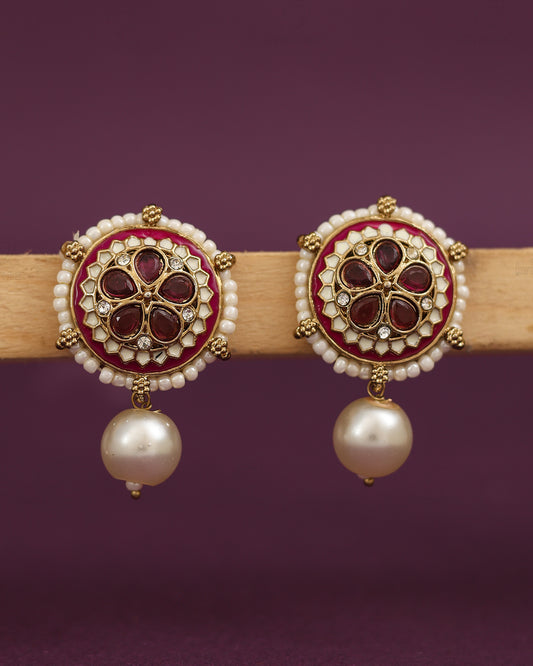Vinita Kundan Studs-M