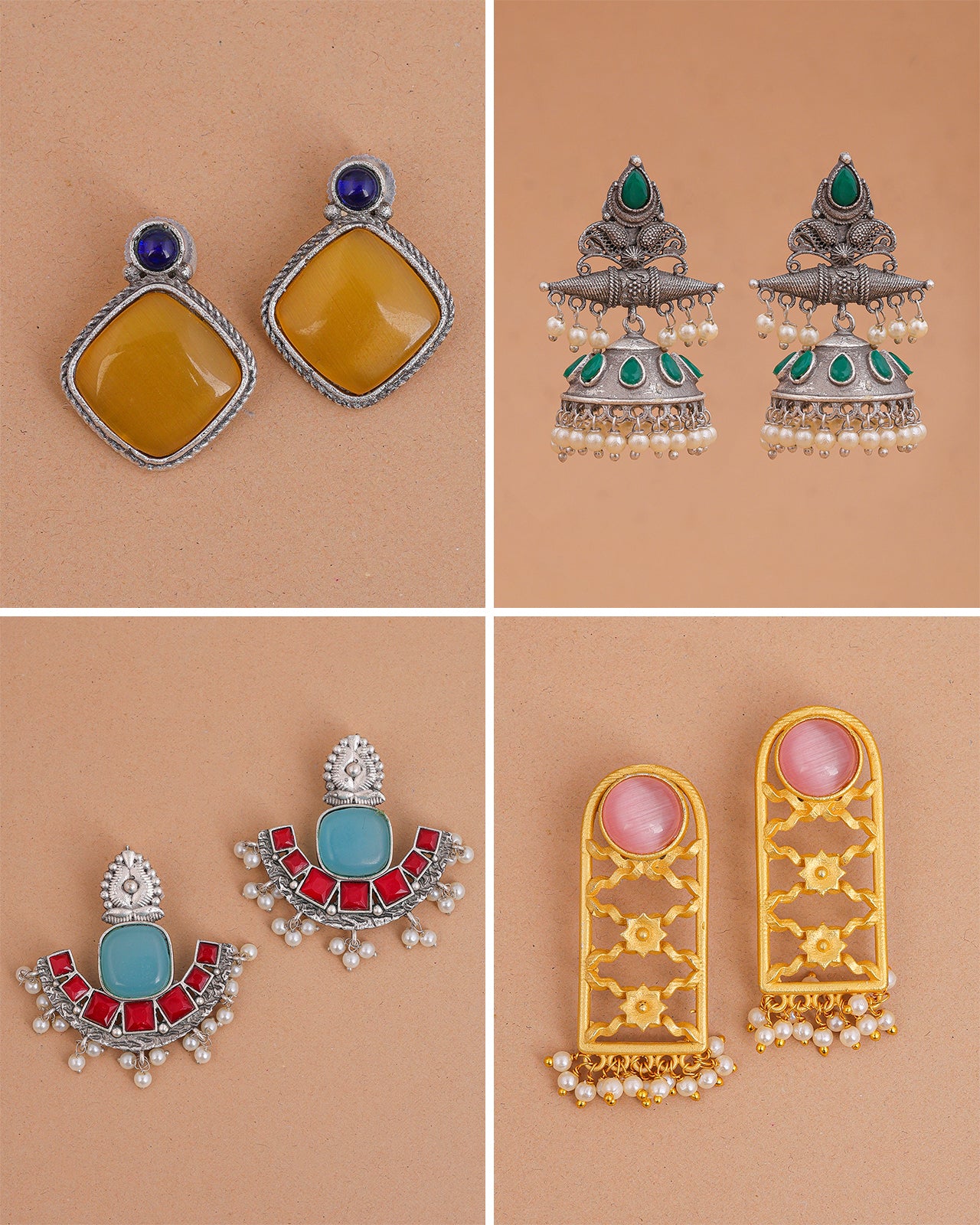 Yoddha Combo Earring Set