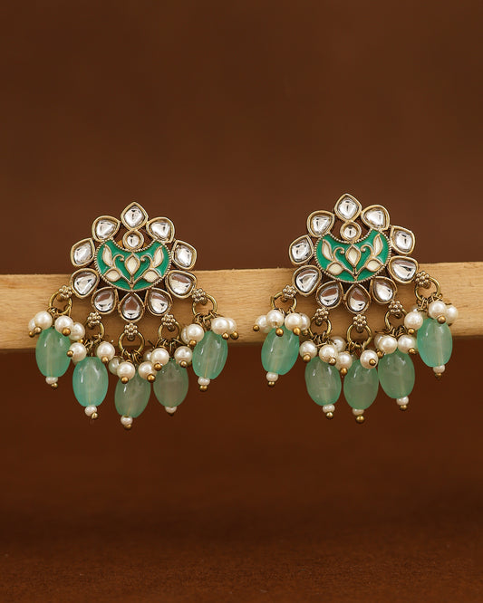 Palak Kundan Studs-M