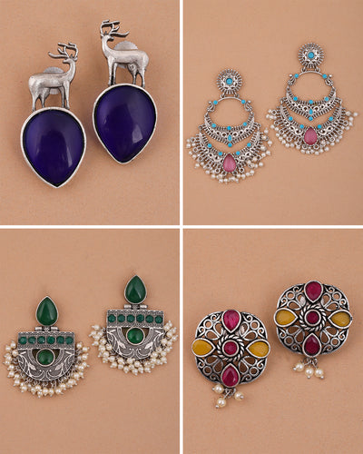 Tarun Combo Earring Set - wxo