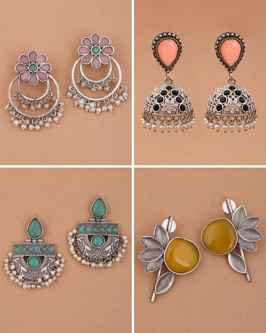 Aryan Combo Earring Set - wxo