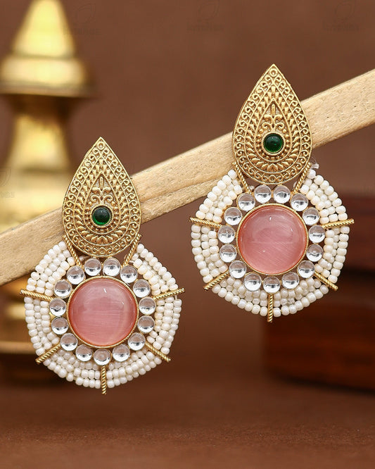 Madhubani  Premium Gold Studs