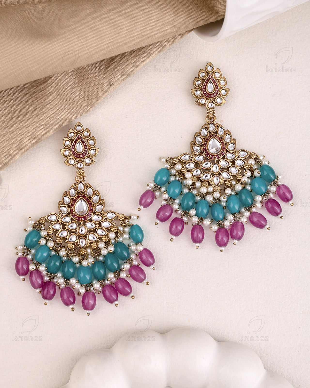 Netra Kundan Danglers-M