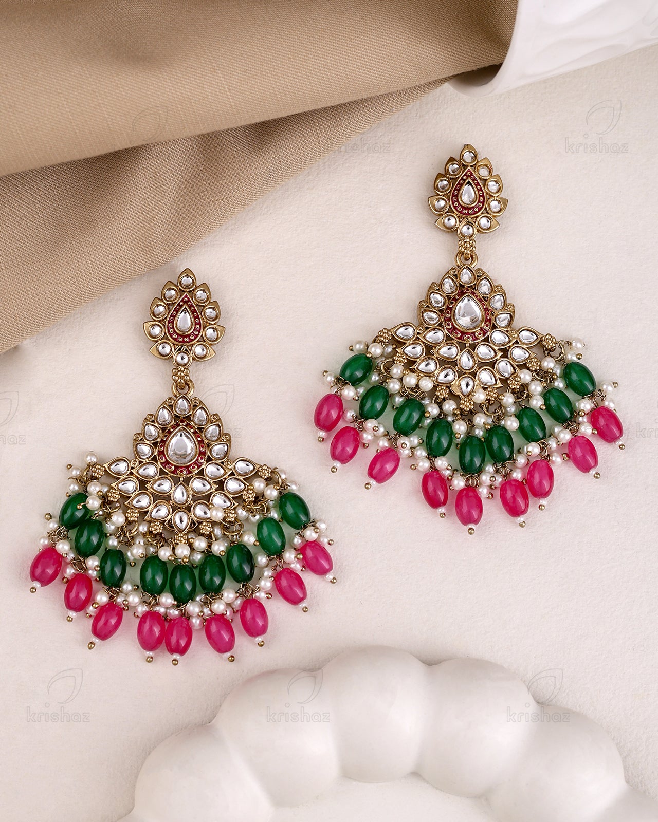 Netra Kundan Danglers-M