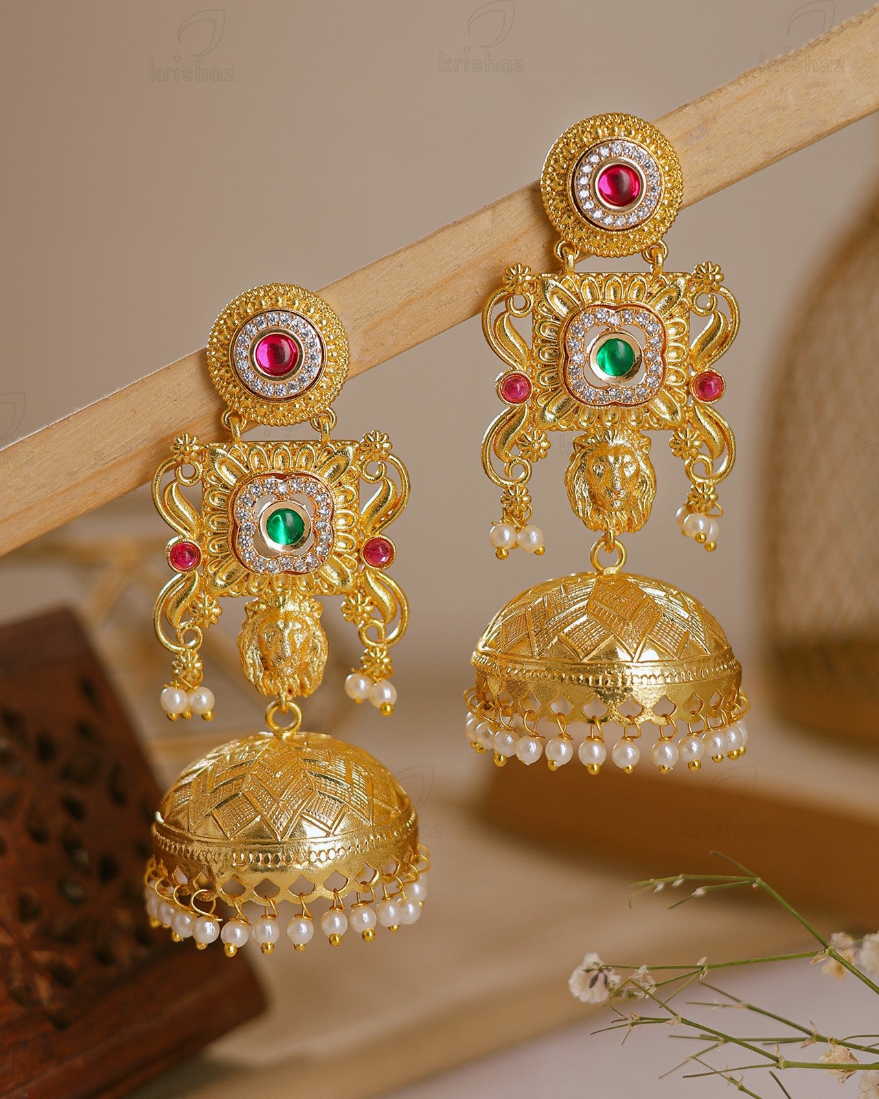 Alankrita Premium Gold Jhumki