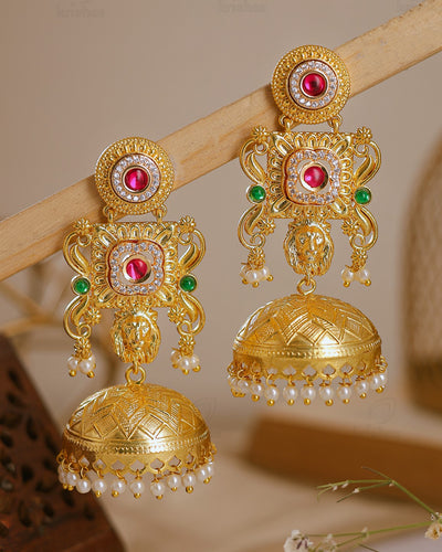 Alankrita Premium Gold Jhumki