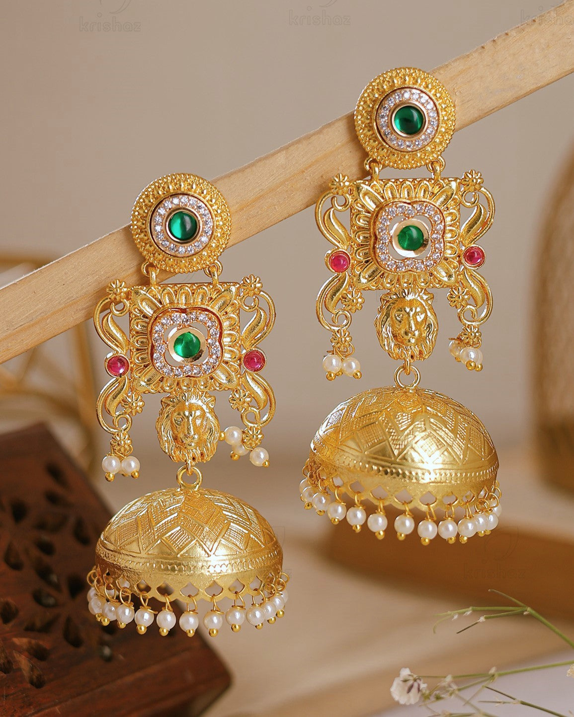 Alankrita Premium Gold Jhumki