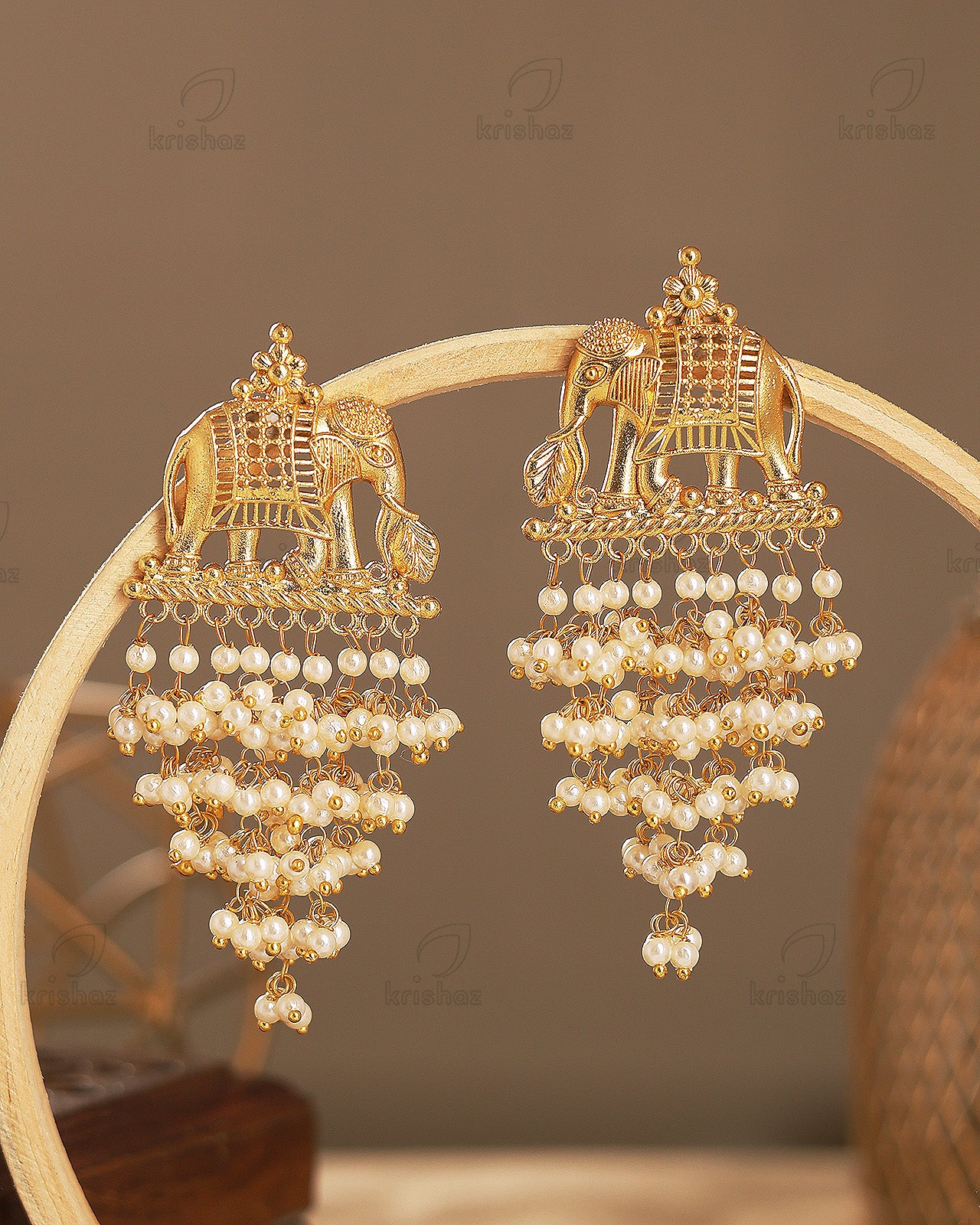 Gajraj Premium Gold Danglers