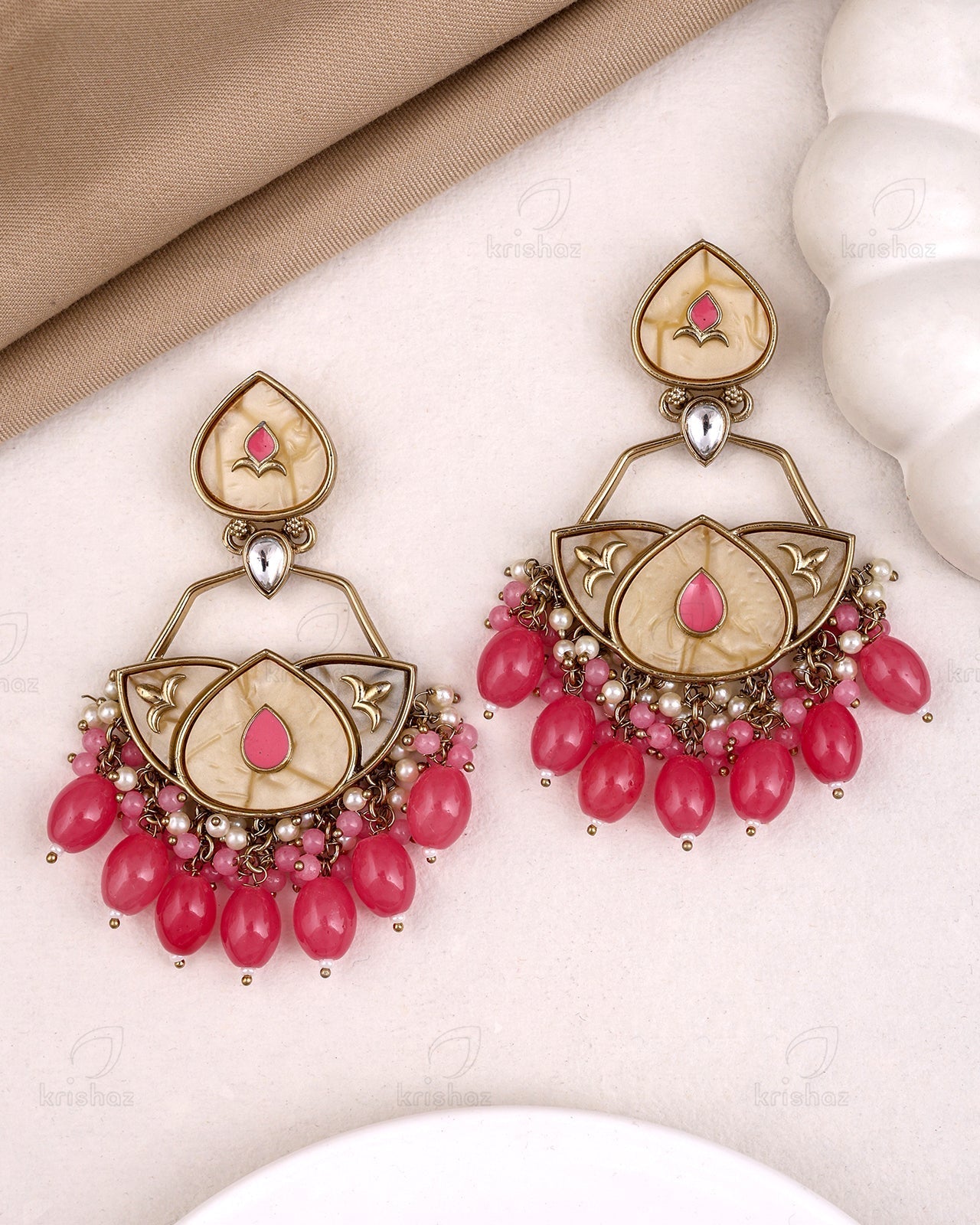 Keerti Kundan Dangler Earrings