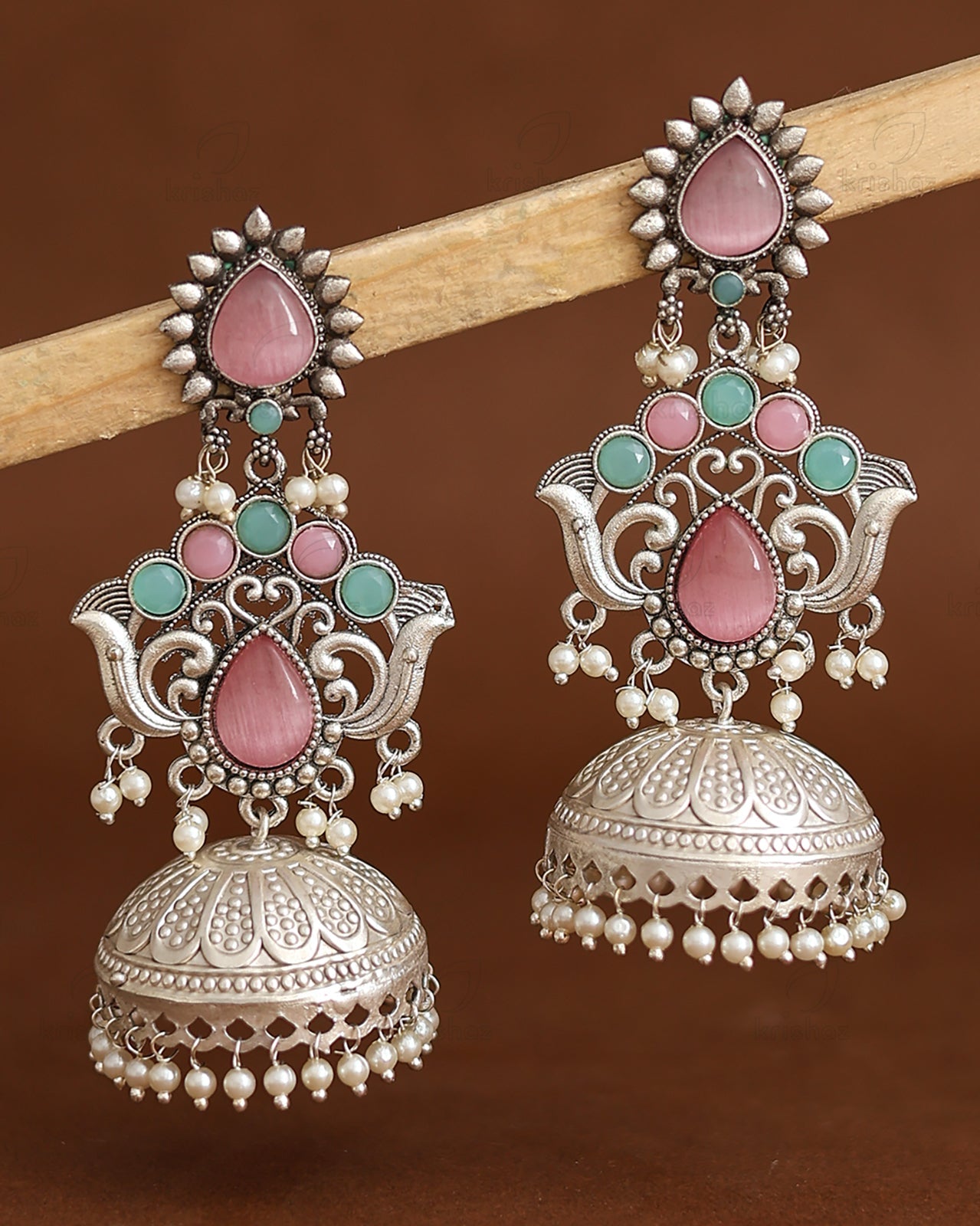 Neeti Long Jhumki Earrings