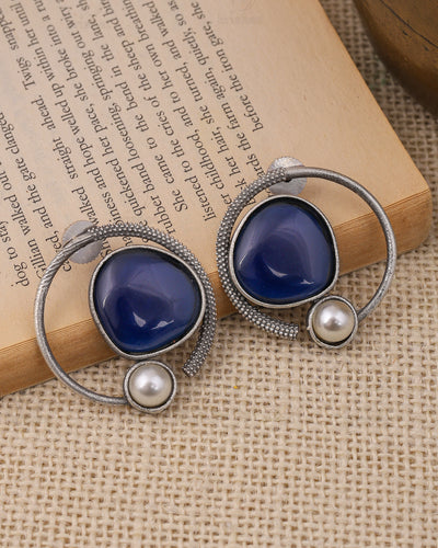 Moh Circular Stud Earrings