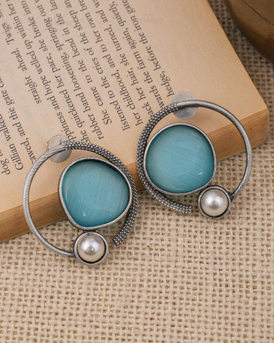 Moh Circular Stud Earrings