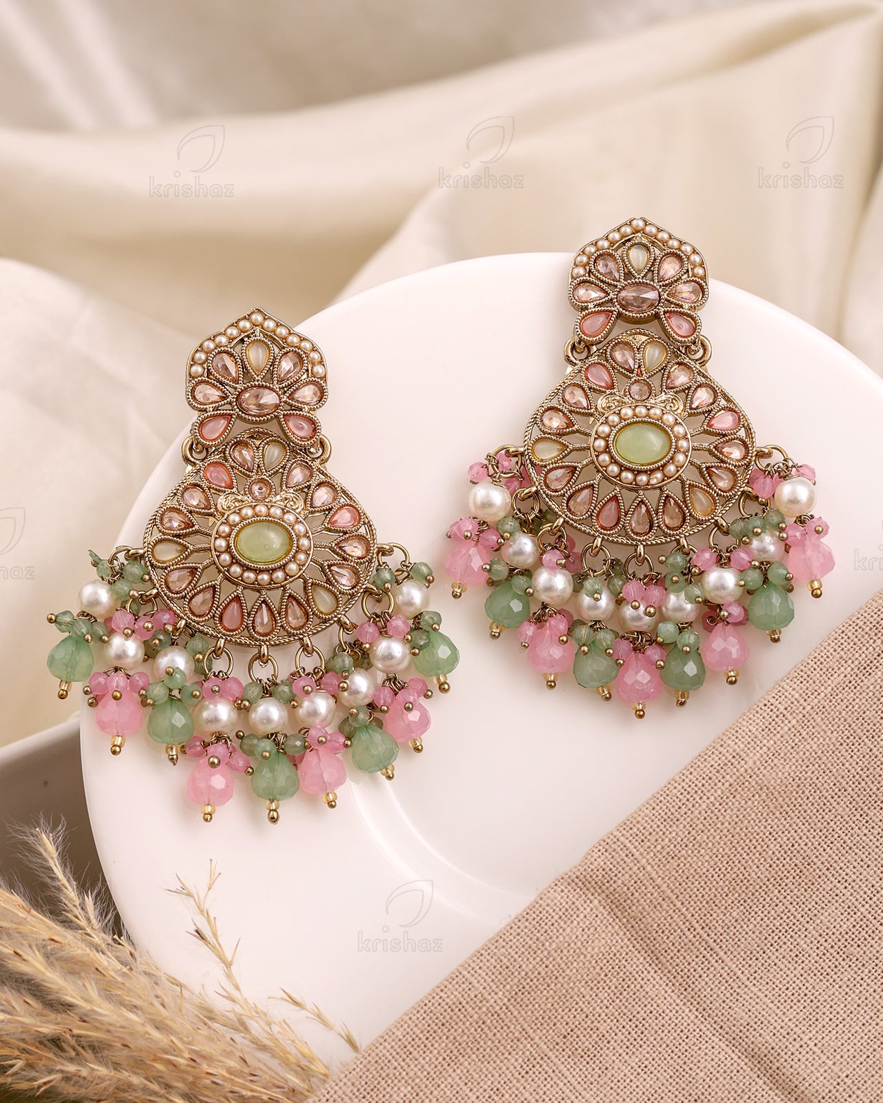 Sanam Pakistani Kundan Danglers