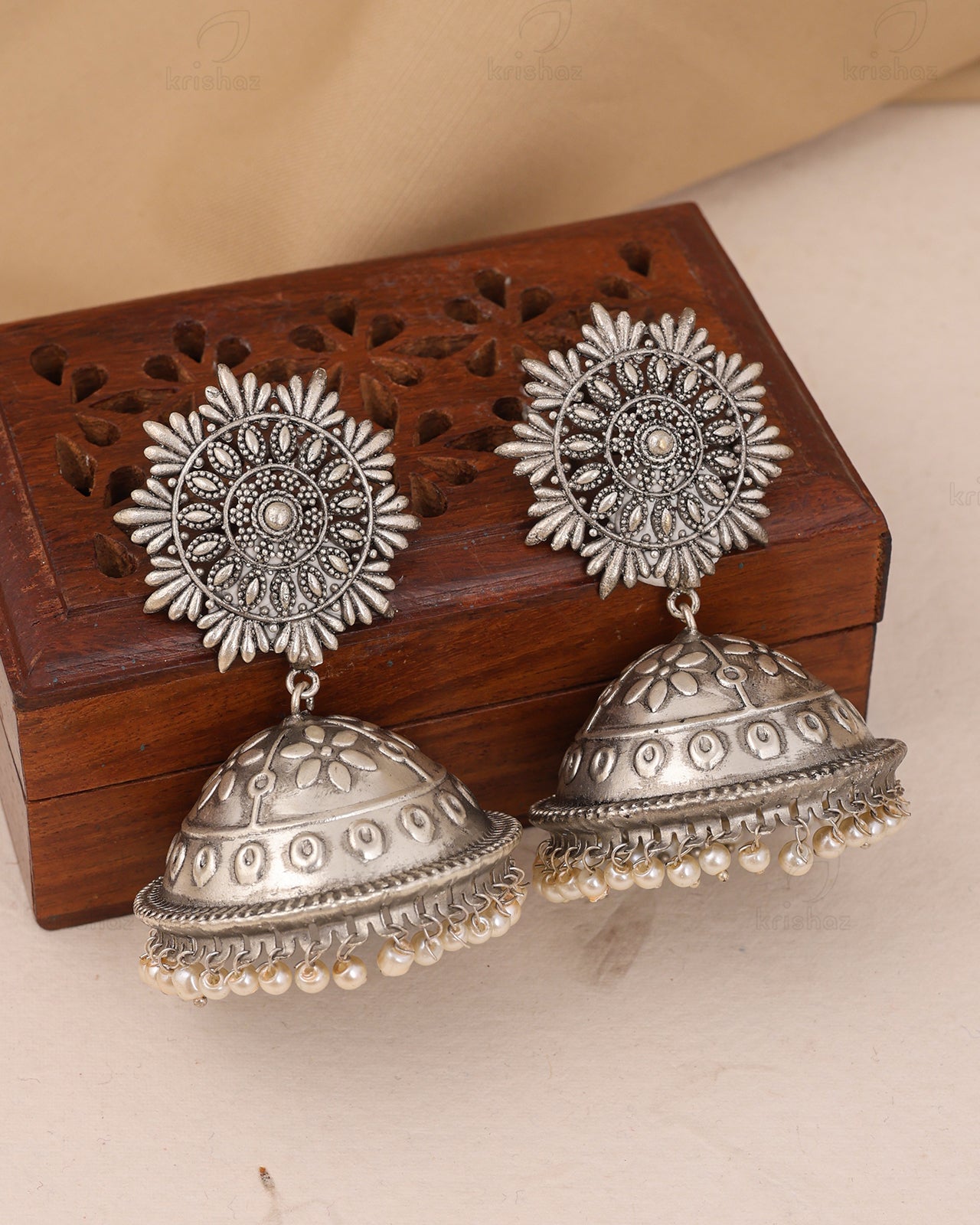 Ashoka Jhumki Earrings