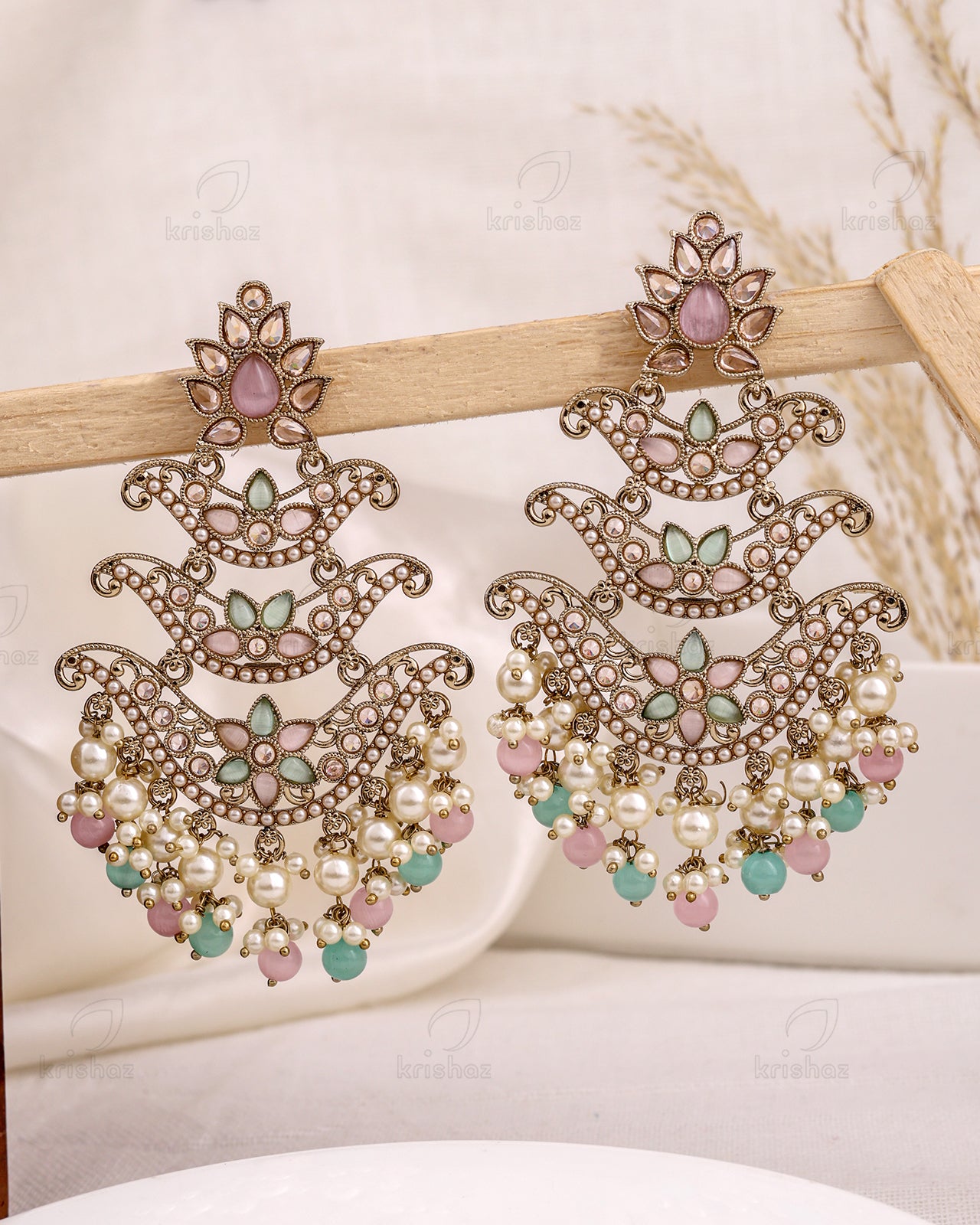 Alize Pakistani Kundan Danglers