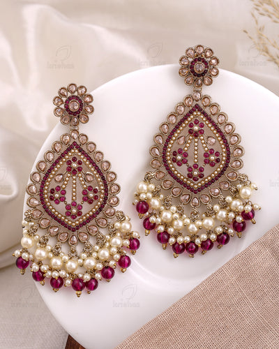 Nikhat Pakistani Kundan Danglers