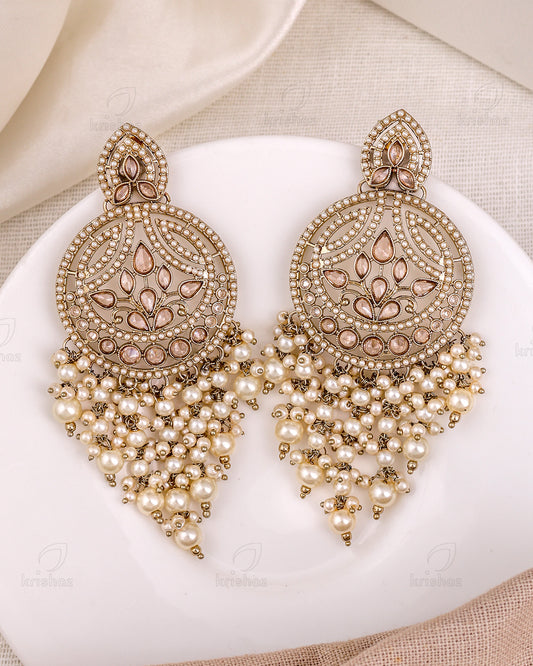 Hanifa Pakistani Kundan Danglers