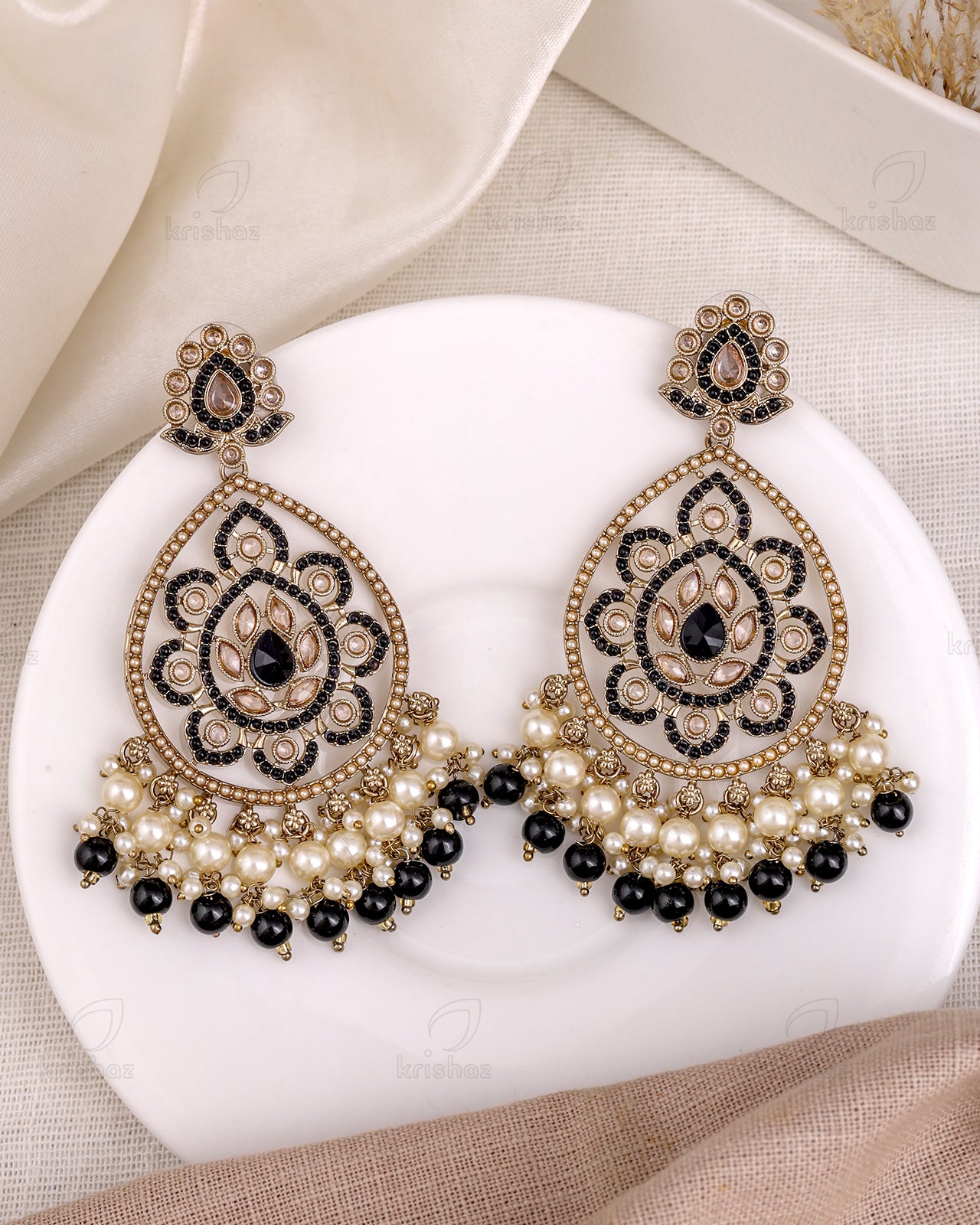 Rukaiya Pakistani Kundan Danglers