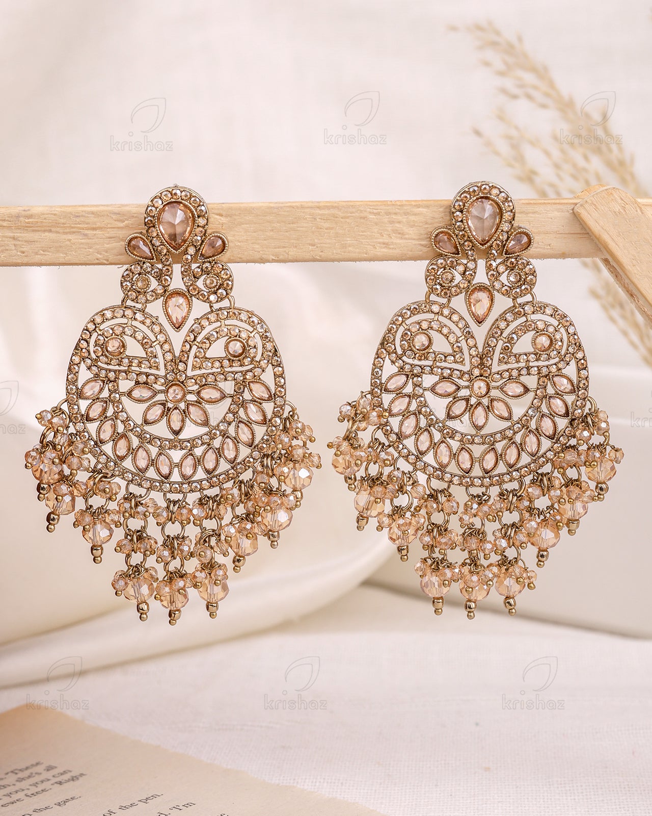 Ruhana Pakistani Kundan Danglers