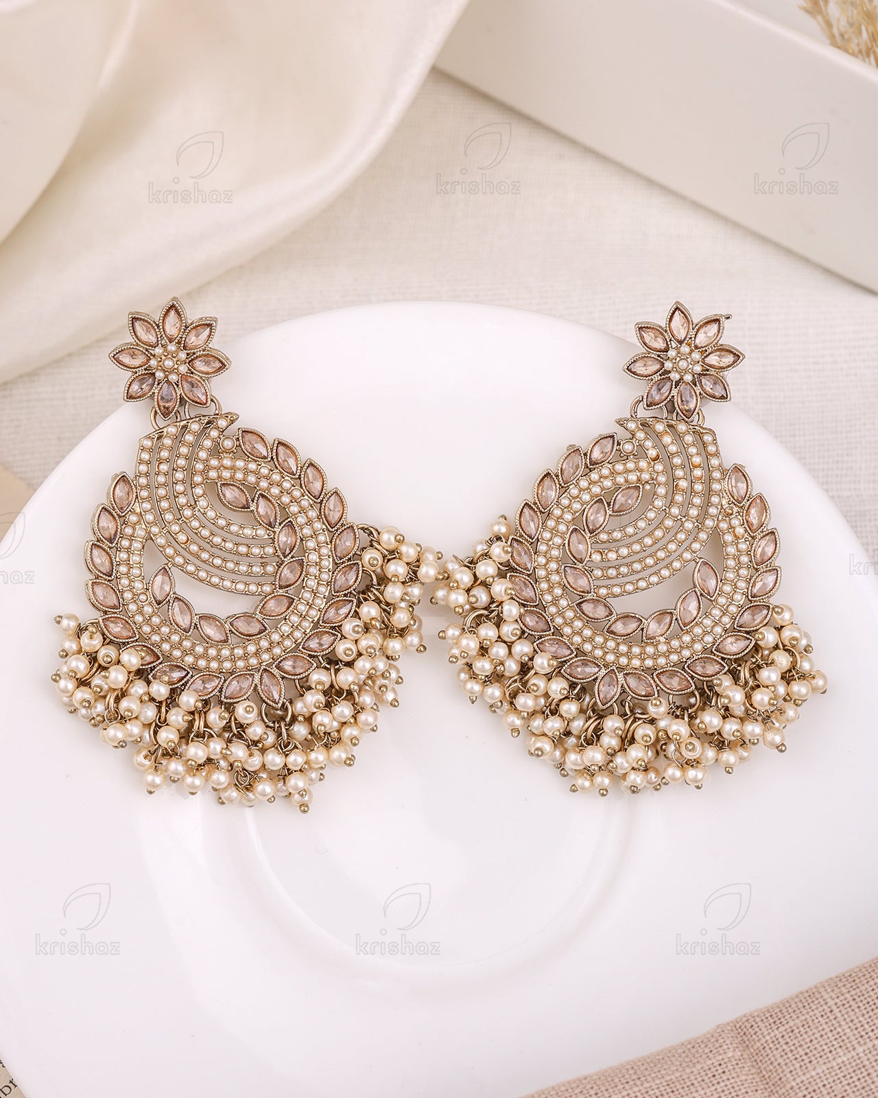 Afsana Pakistani Kundan Danglers