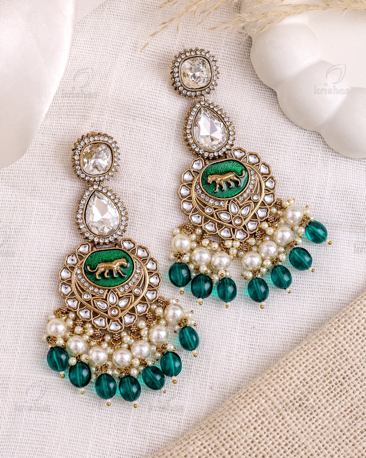 Nagina Pakistani Kundan Danglers