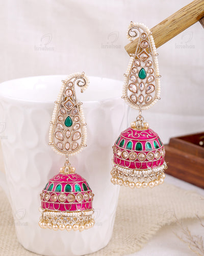 Ushna Pakistani Kundan Jhumki