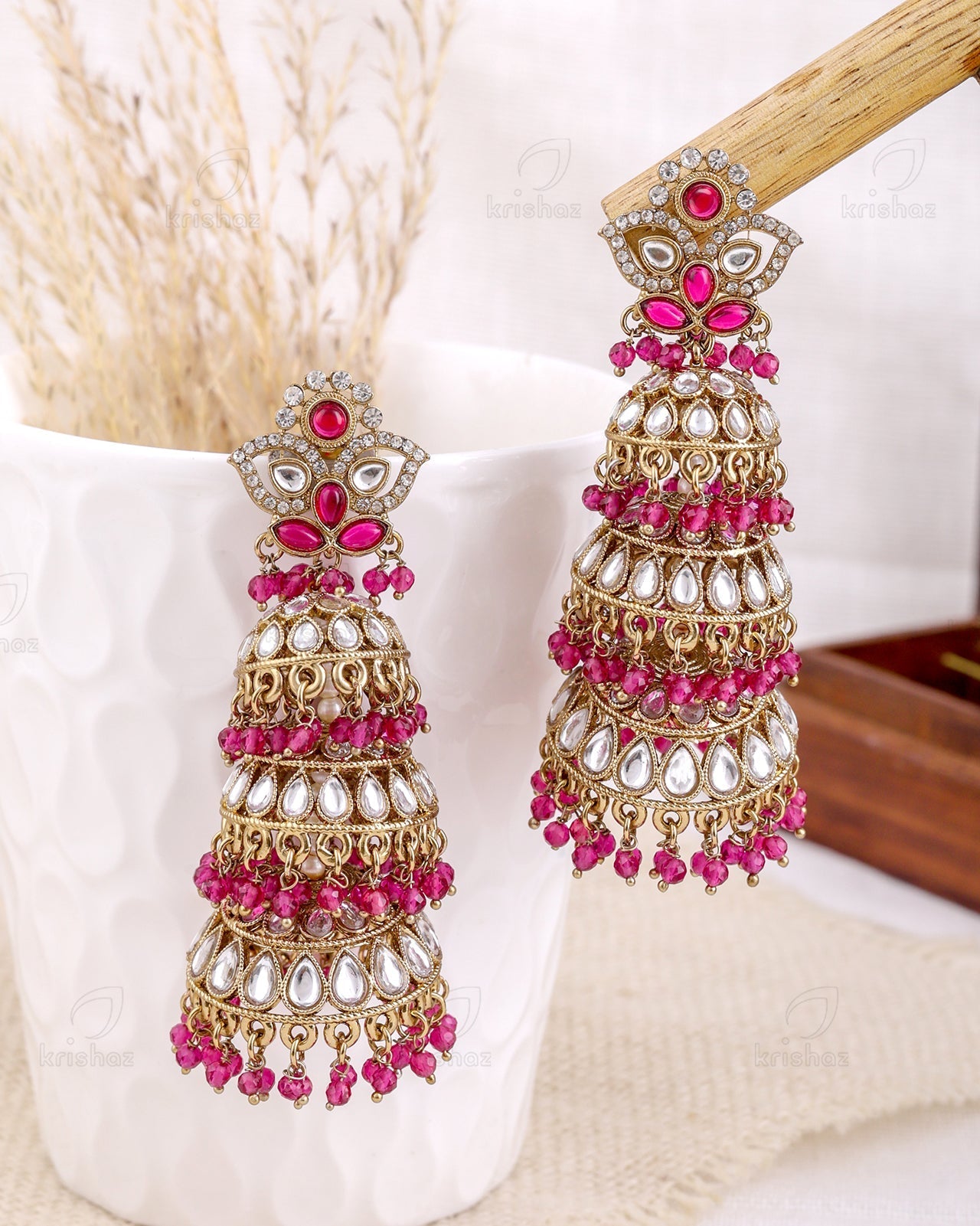 Areesha Pakistani Kundan Jhumki