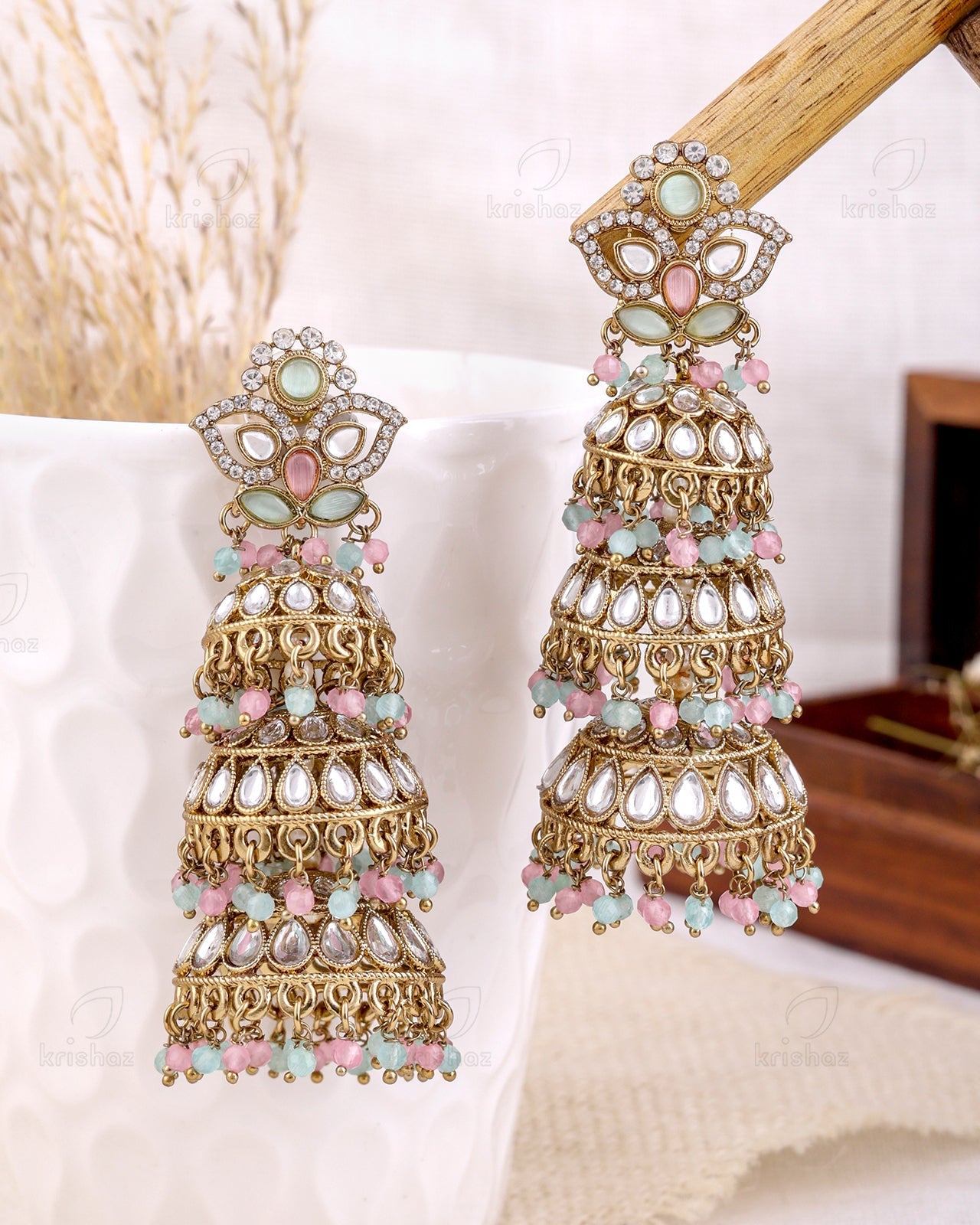 Areesha Pakistani Kundan Jhumki