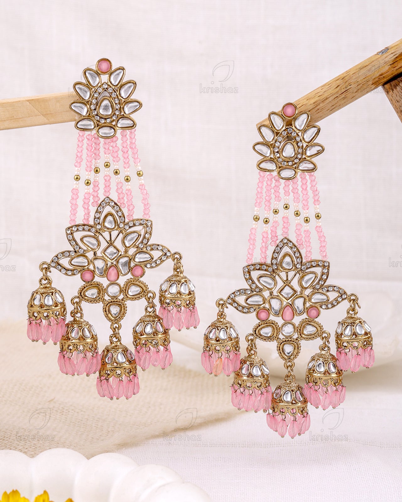 Kashmala Pakistani Kundan Danglers