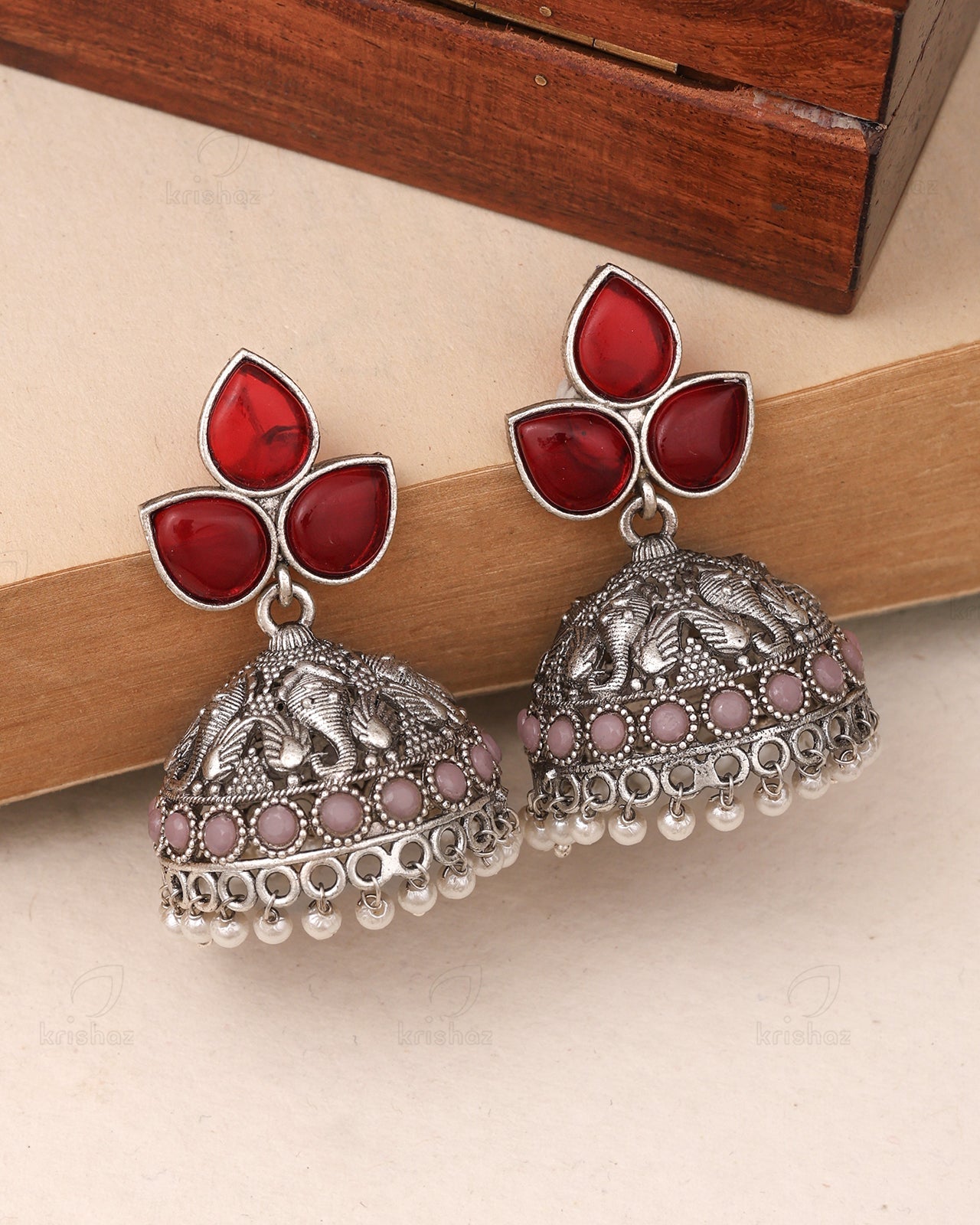 Mayuksh Jhumki Earrings
