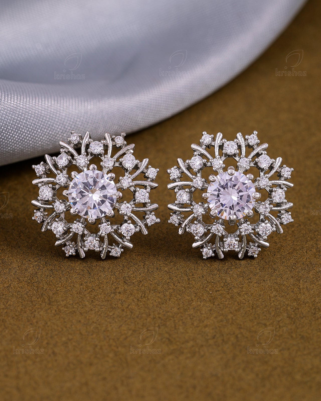 Betty Cz Stud Earrings