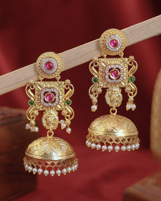Alankrita Premium Gold Jhumki