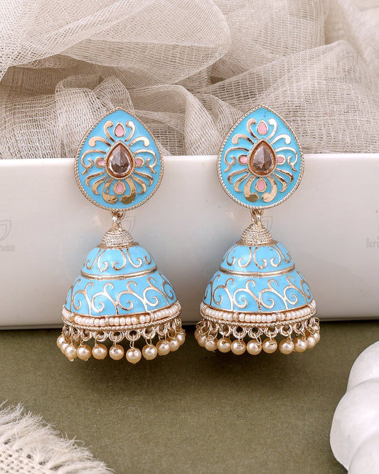 Alisha Kundan Jhumki Earrings