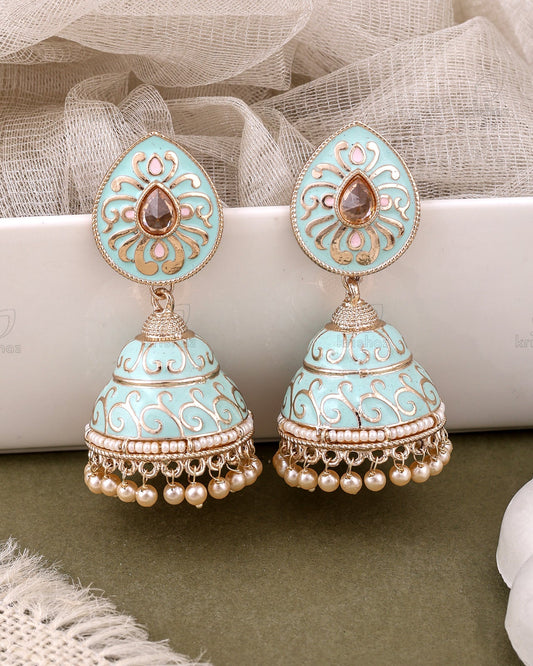 Alisha Kundan Jhumki Earrings