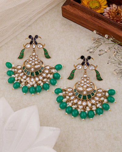 Avadh Kundan Dangler Earrings - RANG