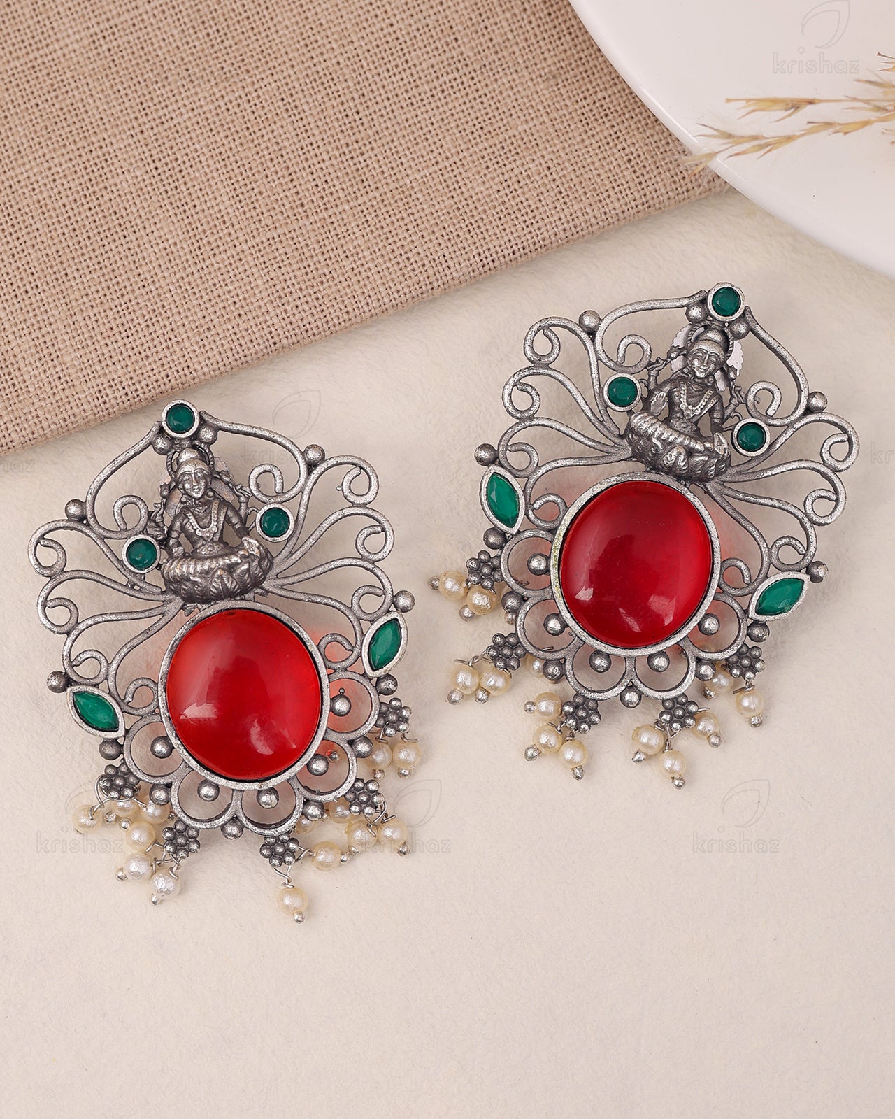 Shubhra Goddess Dangler Earrings