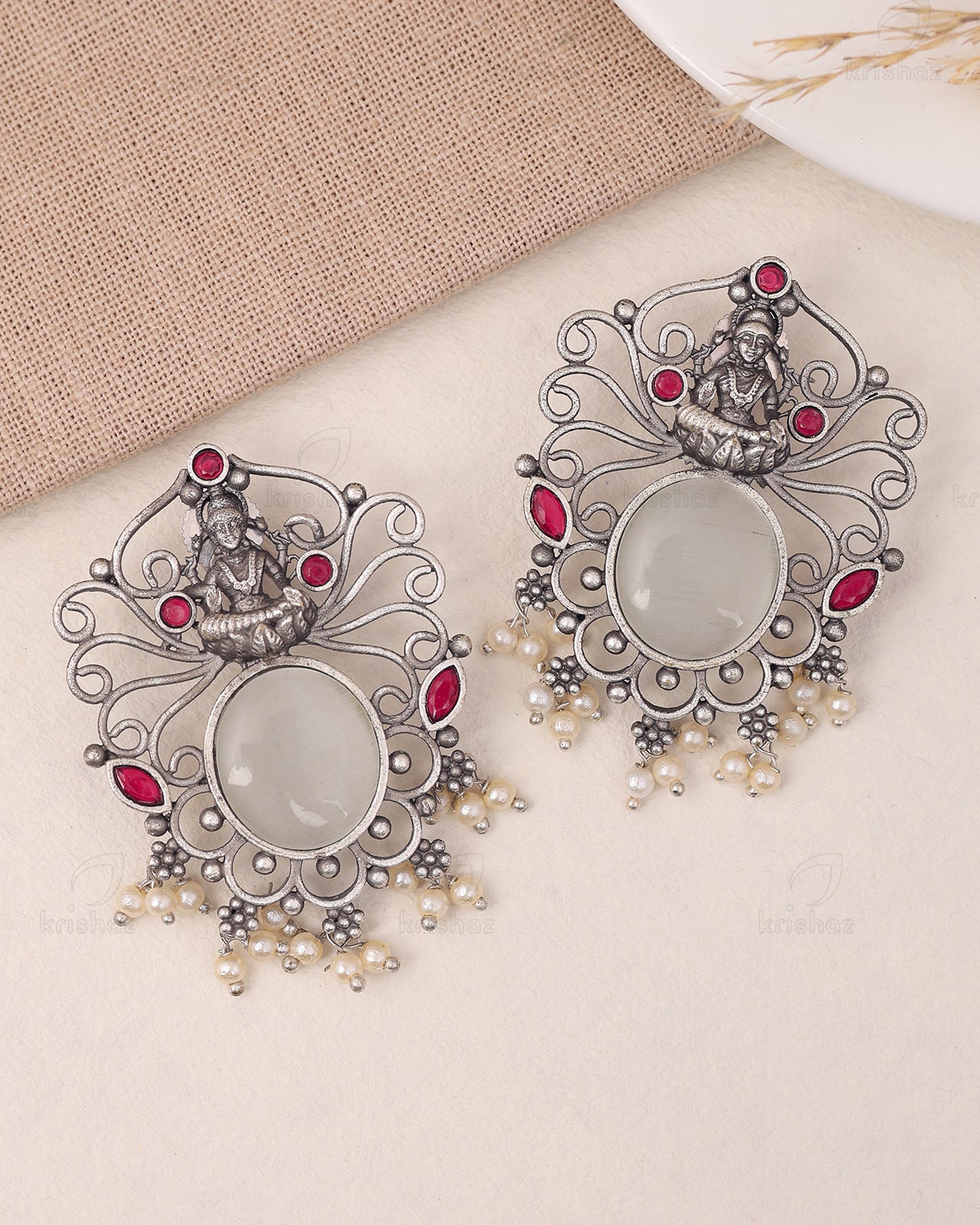 Shubhra Goddess Dangler Earrings