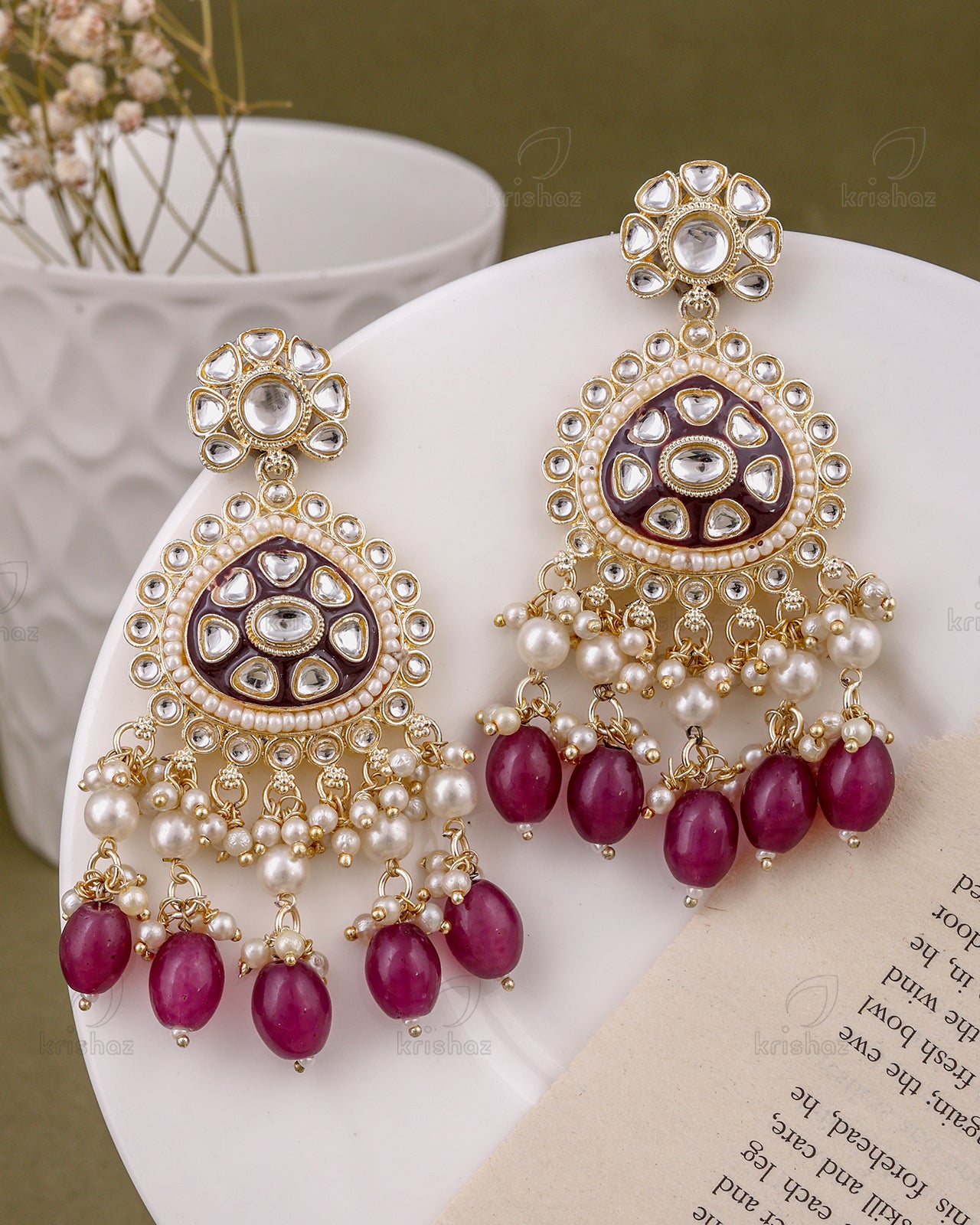 Milap Kundan Danglers-M