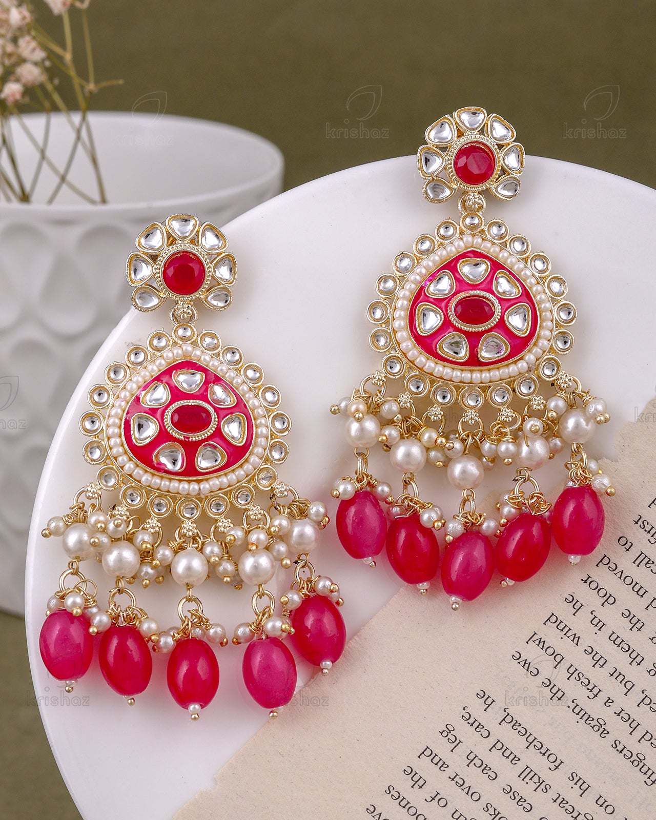 Milap Kundan Danglers-M