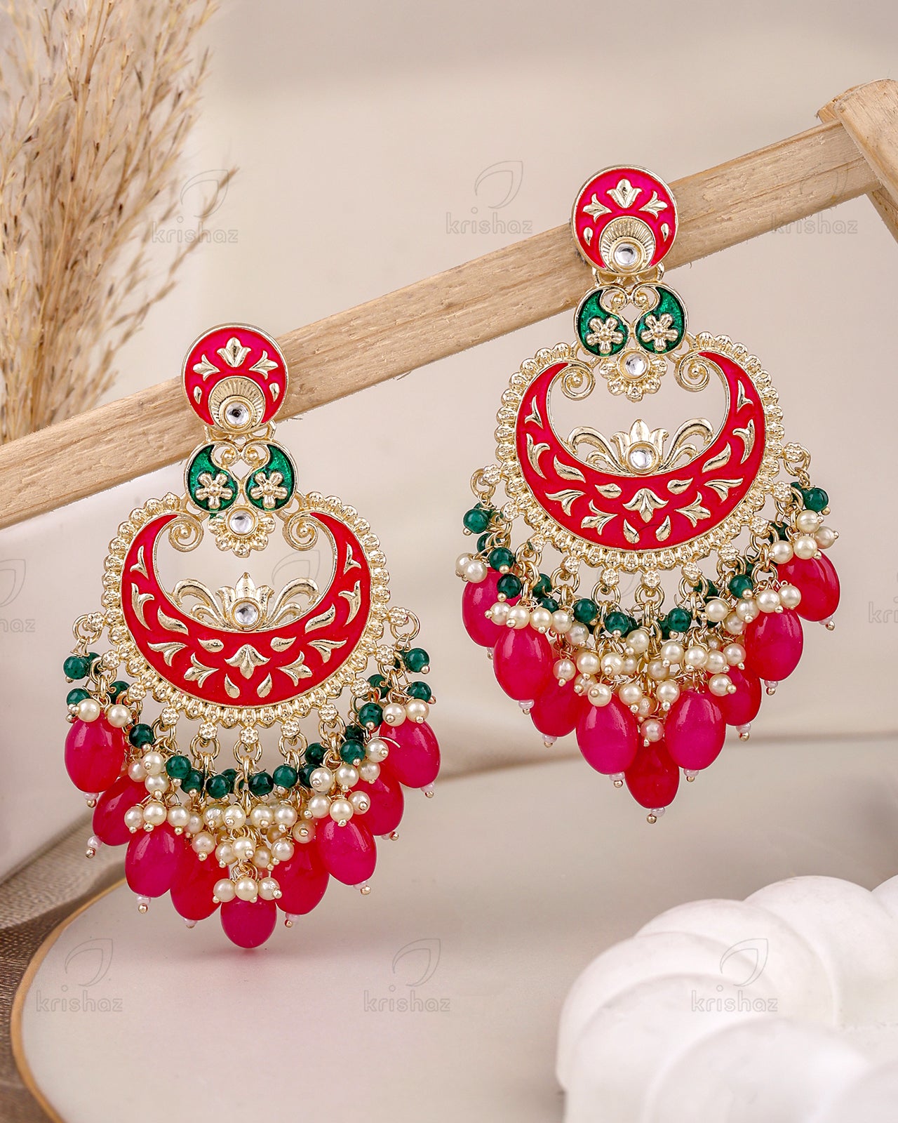 Vidushi Kundan Danglers-M