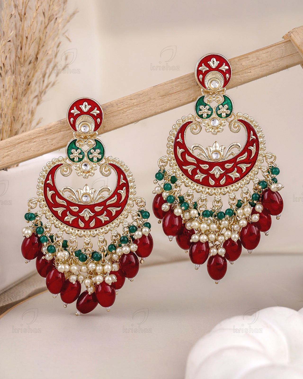 Vidushi Kundan Danglers-M