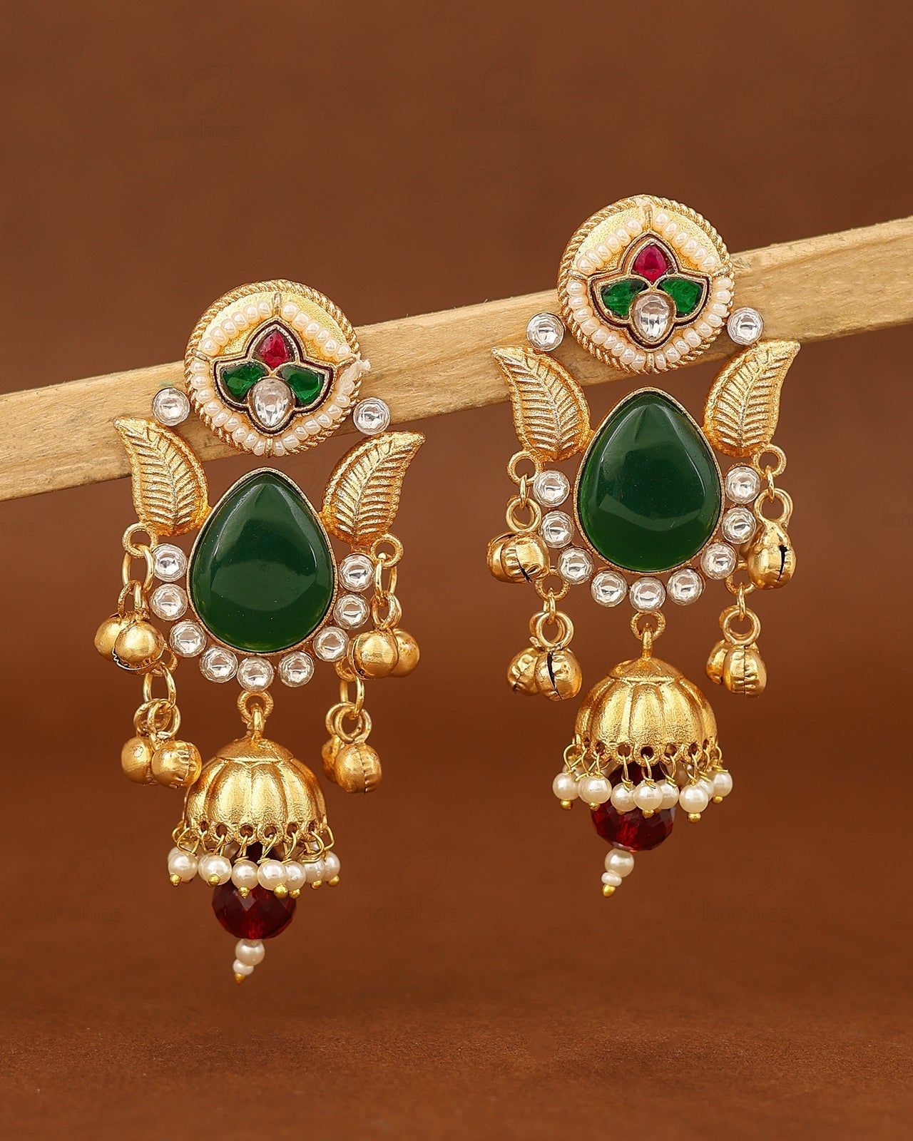 Sreejitha Premium Gold Jhumki