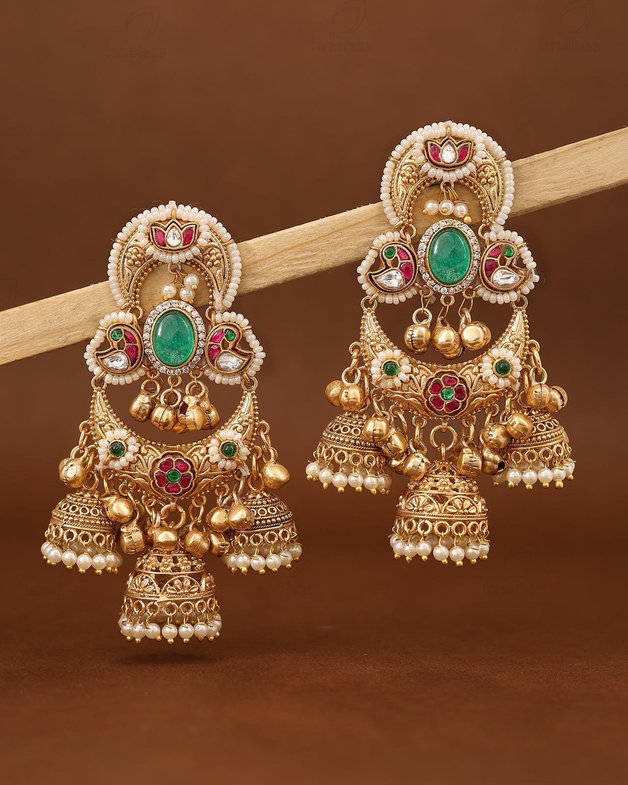 Noorani Premium Gold Jhumki