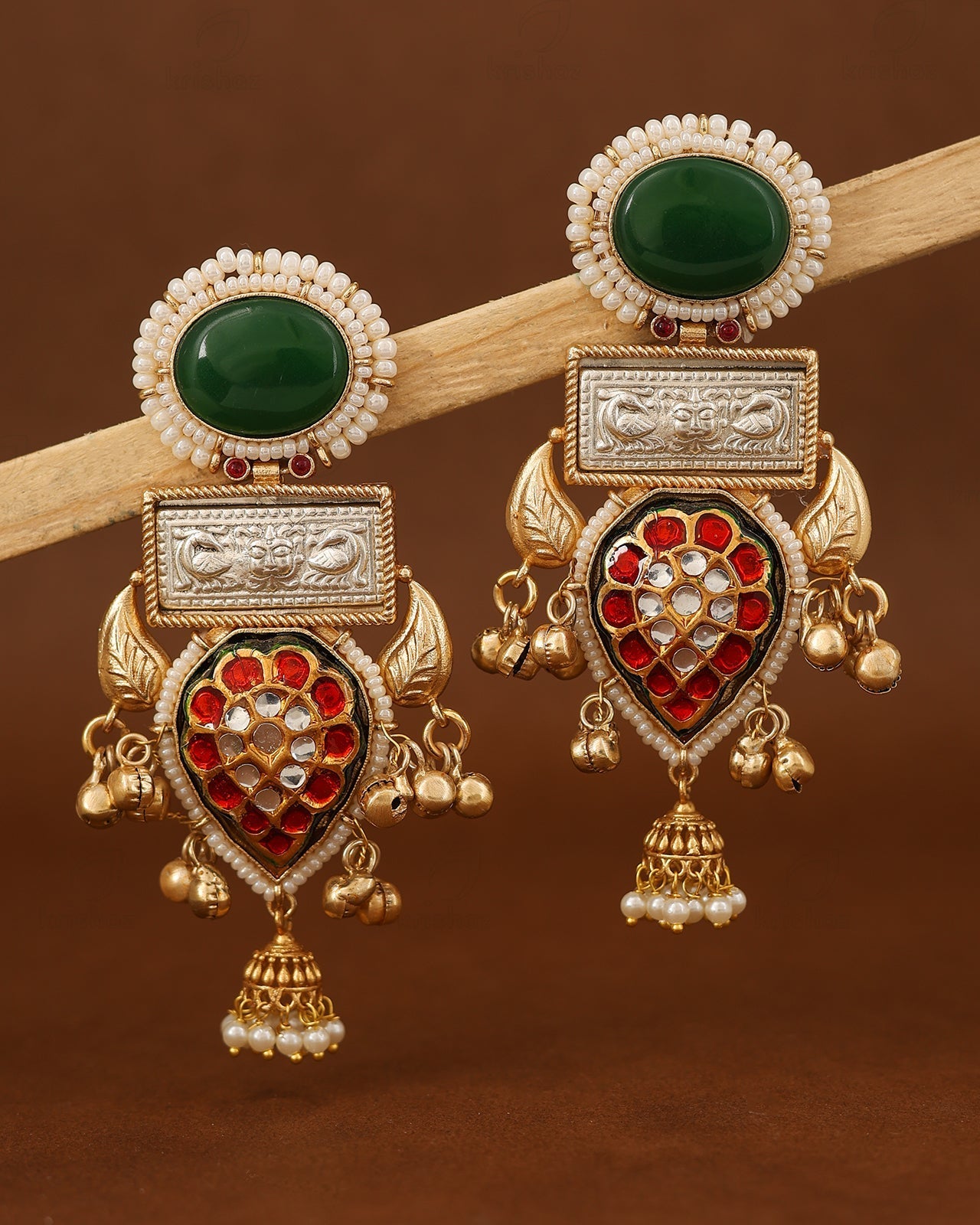 Maitra Premium Gold Dangler