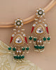 Tejal Long Kundan Dangler Earrings - RANG