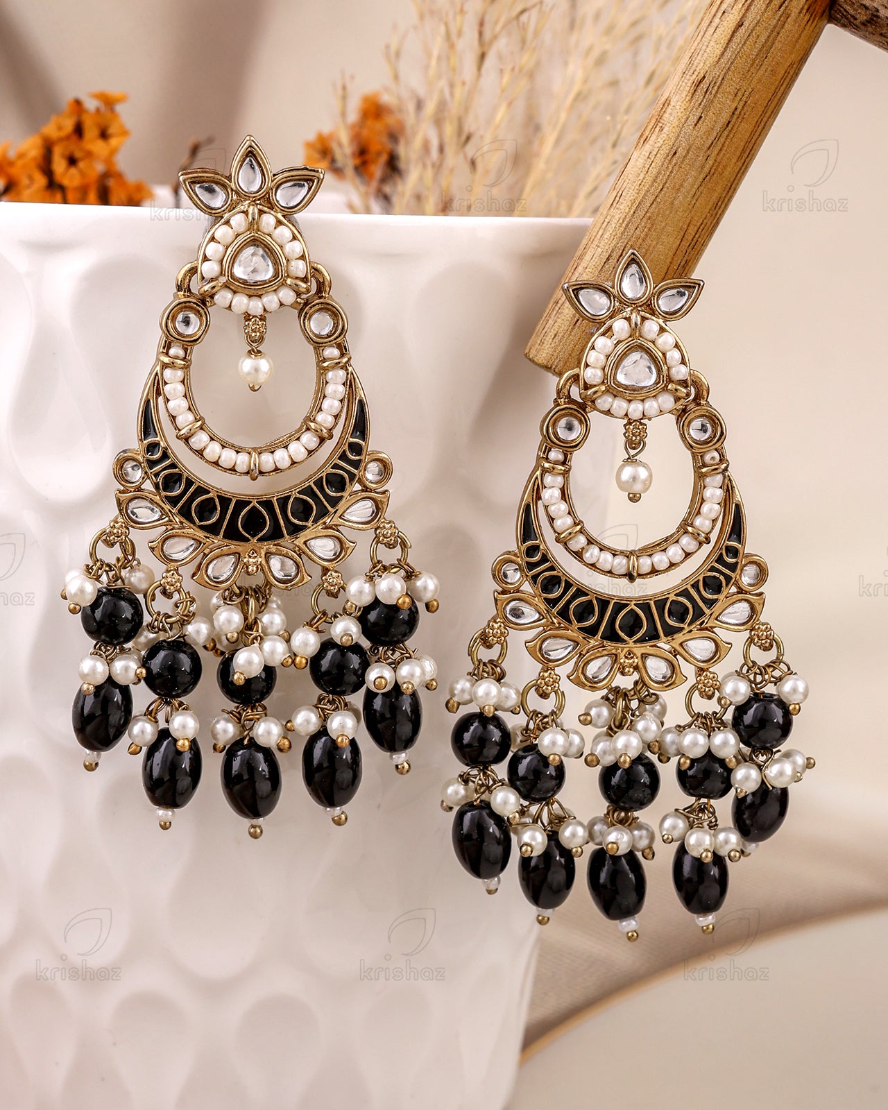 Roshni Kundan Danglers-M