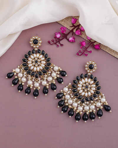 Firdaus Kundan Dangler Earrings - RANG