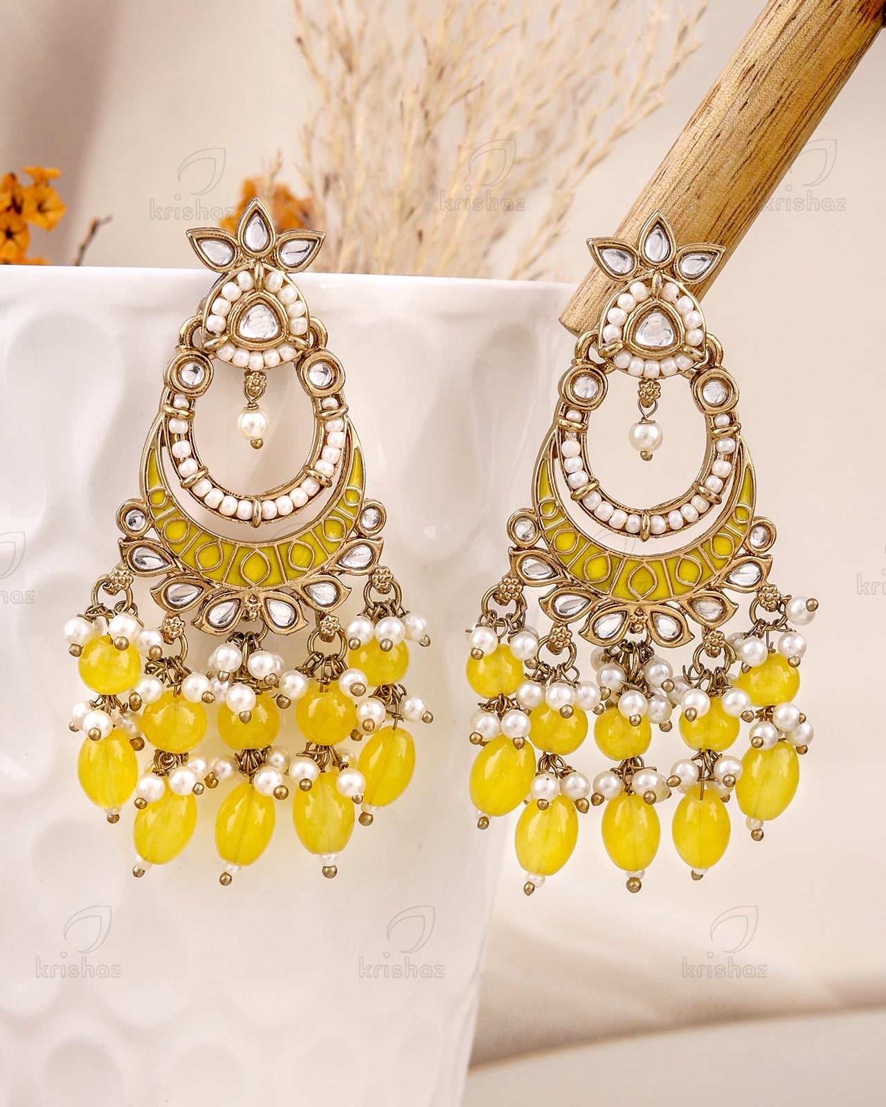 Roshni Kundan Danglers-M