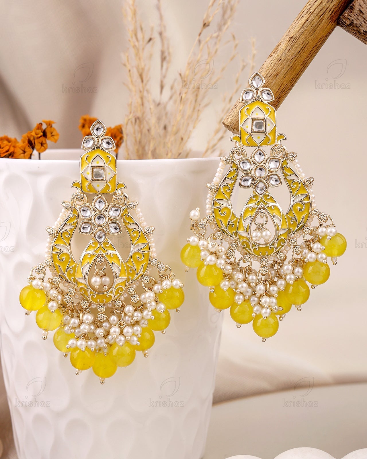 Sheetal Kundan Danglers-M