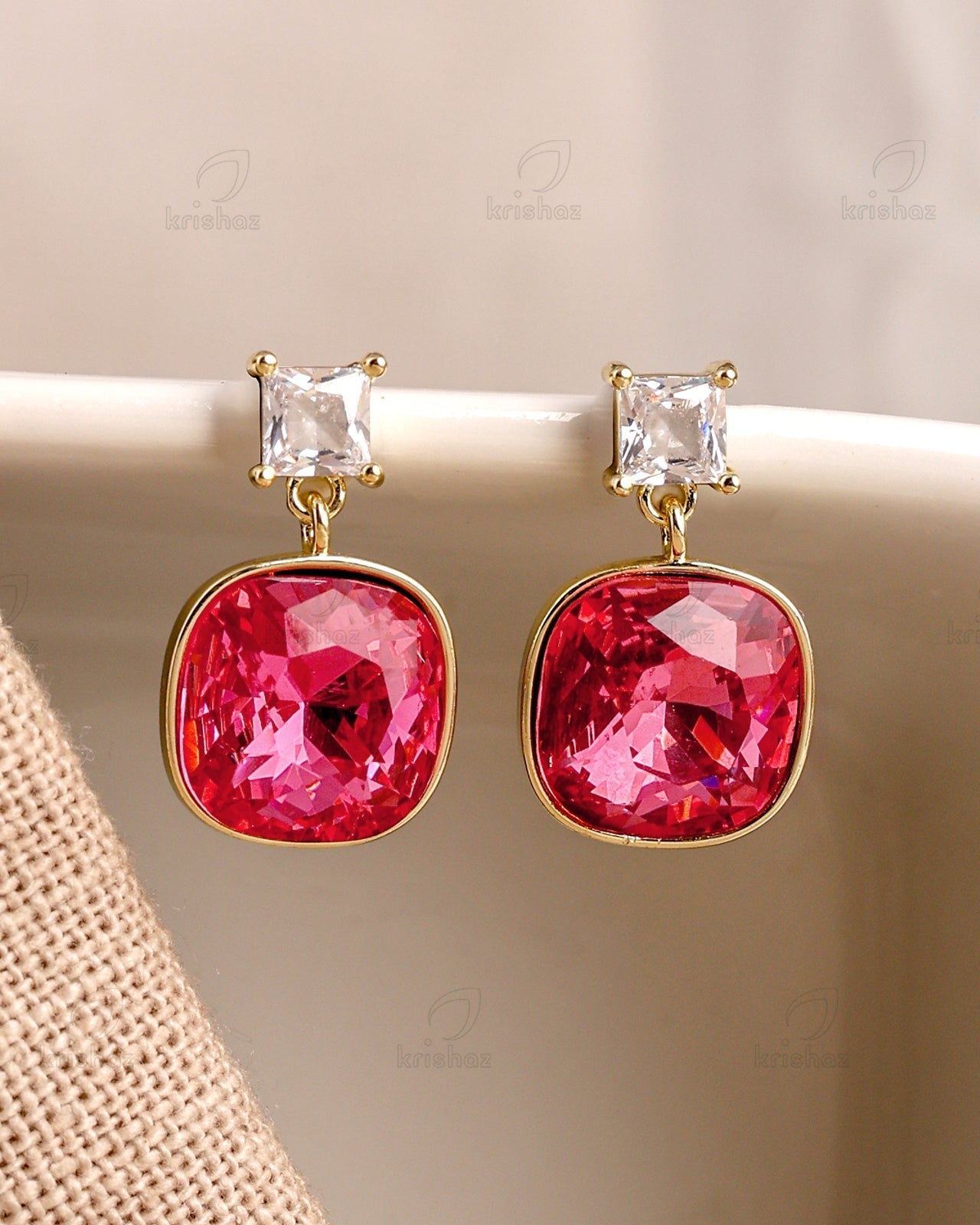 Priscilla Fashionable Dangler Earrings